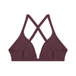 Load image into Gallery viewer, Vibia Yoga Sports Bra - Black & Plum Purple