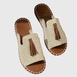 Load image into Gallery viewer, Comfortable Sandals for Women with Tassel Strap Slip On Casual Style