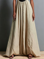 Load image into Gallery viewer, Women's Khaki Two Tone Maxi Dress Corset Bodice Flowing Skirt