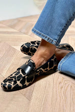 Load image into Gallery viewer, Women's Black Loafers Slip On Penny Toe Comfortable Casual Style