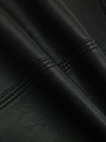 Load image into Gallery viewer, Women's Leather Moto Jacket Notch Lapel Asymmetric Zip Front Fitted Style