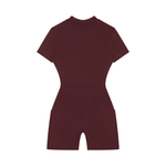 Load image into Gallery viewer, Maxima Quarter-Zip Short Sleeve Romper