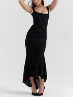 Load image into Gallery viewer, Elegant Corset Dress for Formal Wedding Guest Style with Ruched Mermaid Hem