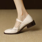 Load image into Gallery viewer, Women's Mary Jane Shoes Buckle Strap Block Heel Round Toe Style