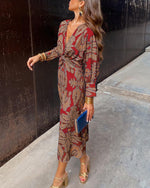 Load image into Gallery viewer, Brenda | Elegant Purple Maxi Dress for Formal Wedding Guest in A Line Boho Style