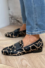 Load image into Gallery viewer, Women's Leopard Print Loafers Casual Flat Style