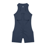 Load image into Gallery viewer, Minerva Quarter-Zip Yoga Romper - Dark Colors