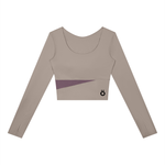 Load image into Gallery viewer, Celestia Panelled Long Sleeve Yoga T-Shirt