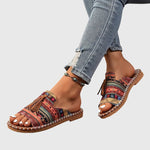 Load image into Gallery viewer, Comfortable Sandals for Women with Tassel Strap Slip On Casual Style