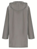 Load image into Gallery viewer, Women's Trench Coat Hooded Button Front Longline Pocket Style