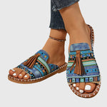 Load image into Gallery viewer, Comfortable Sandals for Women with Tassel Strap Slip On Casual Style