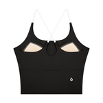 Load image into Gallery viewer, Tullia Block Yoga Tank Top - In Black & Coffee