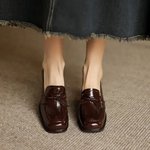 Load image into Gallery viewer, Women's Tassel Loafer Pumps Block Heel Round Toe Heels