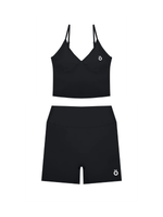 Load image into Gallery viewer, Tertia + Antonia V-Neck & High Waisted Yoga Matching Set - in Dark Colors