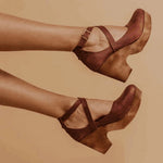 Load image into Gallery viewer, Women's Women Elegant Closed Toe Wedge Heels