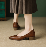 Load image into Gallery viewer, Women's Wedding Shoes Pointed Toe Block Heel Slip On Style