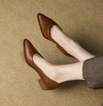 Load image into Gallery viewer, Women's Wedding Shoes Pointed Toe Block Heel Slip On Style