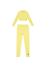 Load image into Gallery viewer, Arcadia + Honora Crop Jacket & High Waisted Leggings Matching Yoga Set.