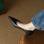 Load image into Gallery viewer, Women's Wedding Shoes Pointed Toe Kitten Heel Slip On Style