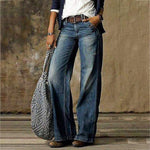 Load image into Gallery viewer, Women's High-Waisted Wide-Leg Jeans