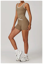 Load image into Gallery viewer, Breathable Two Piece Performance Yoga Set Contour Leggings