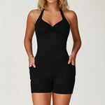 Load image into Gallery viewer, Contoured Seamless Performance Jumpsuit Set Polyester