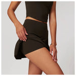 Load image into Gallery viewer, High Waist Contour Skirt Short Culotte Breathable Nylon