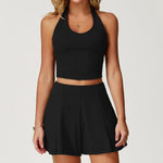 Load image into Gallery viewer, Luxurious Contouring Seamless Halter Set Performance