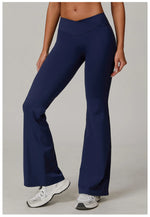 Load image into Gallery viewer, Contoured High Waist Seamless Bell Bottom Leggings