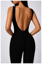 Load image into Gallery viewer, Sculpted Yoga Jumpsuit Ultra Breathable Nylon Knit Fabric