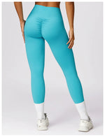 Load image into Gallery viewer, Luxurious High-Waist Contour Seamless Leggings Scrunch