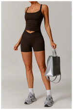 Load image into Gallery viewer, Seamless High Waist Studio Shorts Performance Luxe Elite