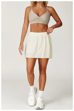Load image into Gallery viewer, High Waist Contoured Breathable Yoga Short Skirt