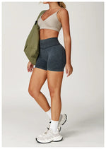 Load image into Gallery viewer, High Waist Sandwashed Performance Yoga Shorts LuxeLine