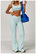 Load image into Gallery viewer, Premium Performance Knit Yoga Set With Contoured Leggings