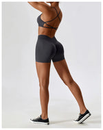 Load image into Gallery viewer, Seamless Performance Yoga Set Contour Nylon Knit Fabric