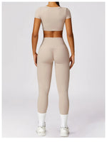 Load image into Gallery viewer, Luxurious High-Waist Contour Seamless Leggings Scrunch