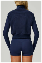 Load image into Gallery viewer, Winter Velvet Contoured High Neck Performance Cozy Vest