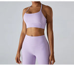 Load image into Gallery viewer, Cross Back Strappy Seamless Bralette Soft Nylon Spandex