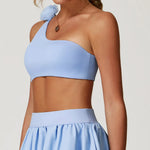 Load image into Gallery viewer, One Shoulder Seamless Contour Sports Bra Performance