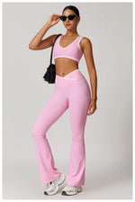 Load image into Gallery viewer, Luxurious High Waist Contoured Bell Bottom Leggings