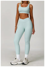 Load image into Gallery viewer, Premium Performance Knit Yoga Set With Contoured Leggings