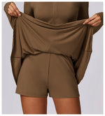 Load image into Gallery viewer, Luxurious Contoured Yoga Set Zippered Front Seamless Nylon