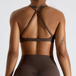 Load image into Gallery viewer, Seamless Back Contour Sport Bra Moisture-Wicking Quick-Dry