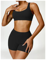 Load image into Gallery viewer, Seamless Two Piece Yoga Set Contour Silhouette Leggings
