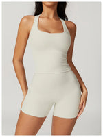 Load image into Gallery viewer, Two Piece Seamless Contour Yoga Leggings Set Nylon Knit