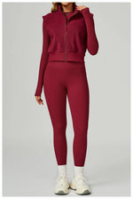 Load image into Gallery viewer, Winter Velvet Contoured High Neck Performance Cozy Vest