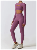 Load image into Gallery viewer, Nude Seamless Contour Knit Longline Performance Top