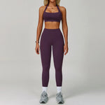 Load image into Gallery viewer, Seamless Contour 2 Piece Breathable Active Wear Set Nylon