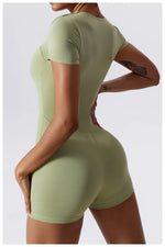 Load image into Gallery viewer, Soft Premium Contoured All In One Yoga Bodysuit Sleeves